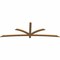 Ekena Millwork Davenport Timber Gable Bracket, Western Red Cedar, 108"W x 36"H x 1 1/2"D x 3 1/2"F, 8/12 Pitch GBW108X36X0204DAV00SWR - alternate 5